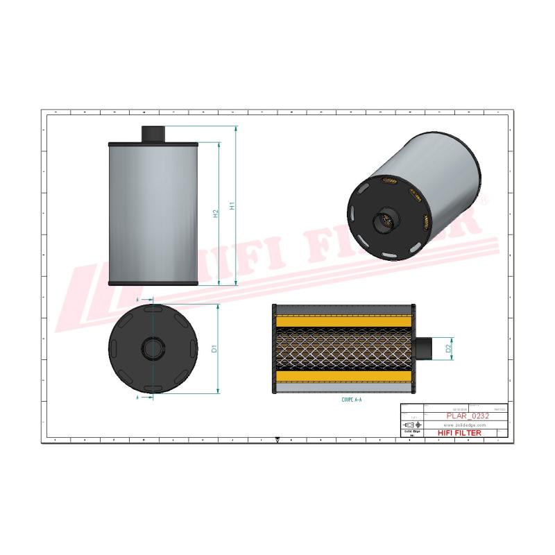 Фильтр воздушный HIFI SA16099