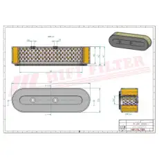 Фильтр воздушный HIFI SA12823