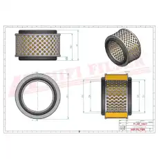 Фильтр воздушный HIFI SA12173