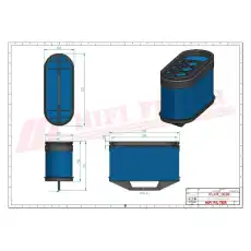 Фильтр воздушный HIFI SA16764