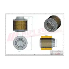 Фильтр воздушный HIFI SF10080