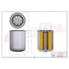 Фильтр масляный HIFI SO10150