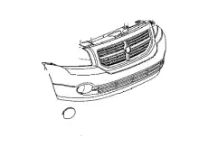 Бампер передний 5183394AE DODGE