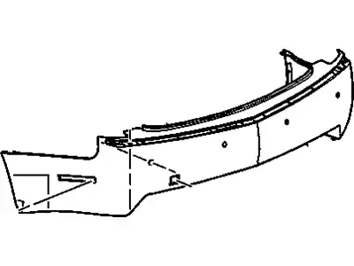 Бампер задний 15896230 CADILLAC