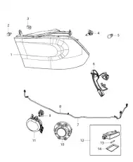 Фара DODGE 68093216AD