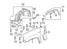 Подкрылок HONDA 74151-SCV-A80