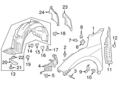 Крыло HONDA 74101-TBA-A10