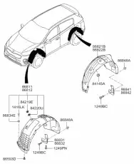 Подкрылок HYUNDAI / KIA 86811-D9000
