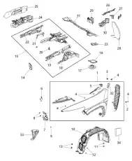 Подкрылок JEEP 68209688AE