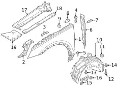 Крыло VAG 80A821105A