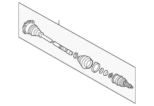 Полуось 4Z7407451X VAG