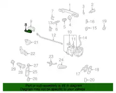 Внутренняя ручка 1E08372262ZZ VAG