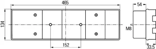 Фонарь задний HELLA 2VP 008 204-101