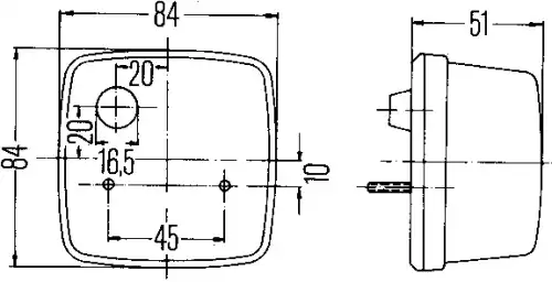 Фонарь задний HELLA 2SB 003 014-151