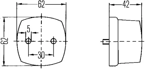 Фонарь габаритный HELLA 2PF 004 081-001