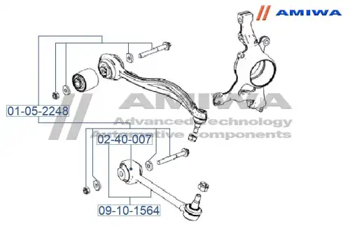 Рычаг подвески AMIWA 09-10-1564