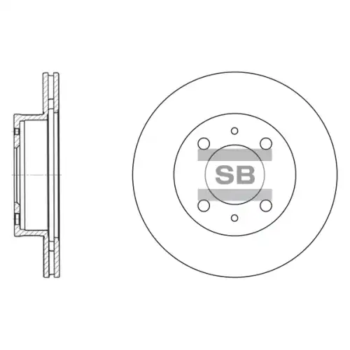 Тормозной диск SANGSIN SD1010