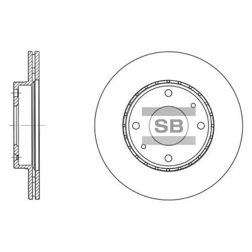Тормозной диск SANGSIN SD1015