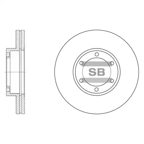 Тормозной диск SANGSIN SD2027
