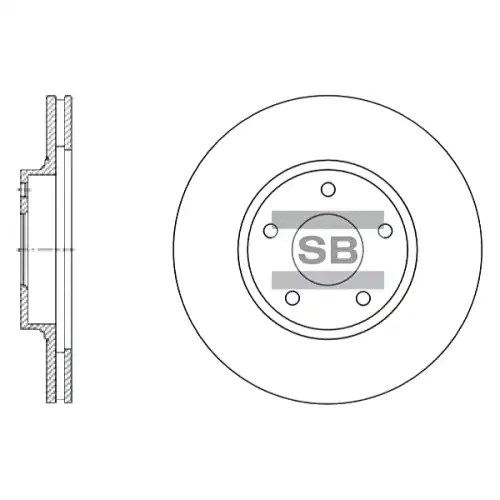 Тормозной диск SANGSIN SD3029