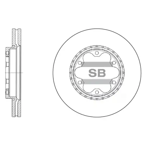 Тормозной диск SANGSIN SD4005