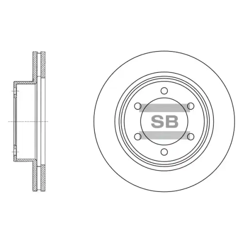 Тормозной диск SANGSIN SD4208