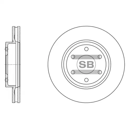 Тормозной диск SANGSIN SD4213