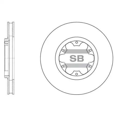 Тормозной диск SANGSIN SD4214