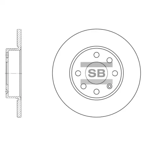 Тормозной диск SANGSIN SD5103
