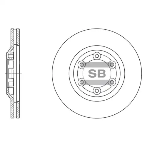 Тормозной диск SANGSIN SD4502