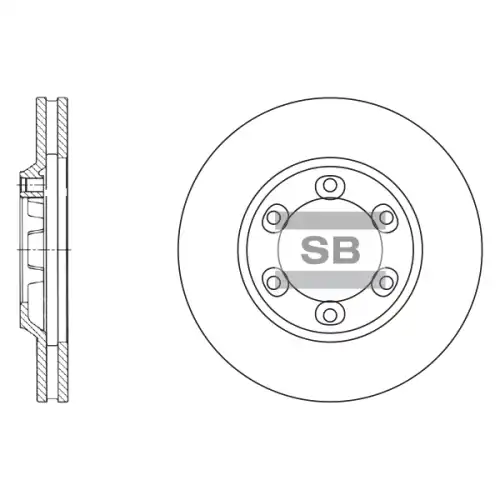 Тормозной диск SANGSIN SD4504