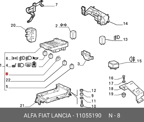 Fuse 11055190 LANCIA