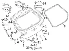 BODY,LIFT GATE BDY06202XA MAZDA