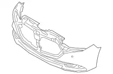 BUMPER,FRONT BCKA50031EBB MAZDA