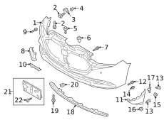BUMPER,FRONT BCKA50031EBB MAZDA
