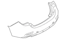 BUMPER,REAR GSK150221ABB MAZDA