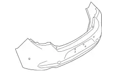 BUMPER,REAR BCKA50221ABB MAZDA