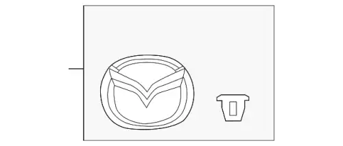 GBEF51730A ЭМБЛЕМА MAZDA
