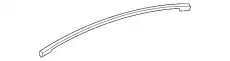 MOULD(L),RR.SASH'A' GBEF50995 MAZDA