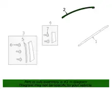 MOULD(L),RR.SASH'A' GBEF50995 MAZDA