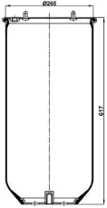 Пневмоподушка TOPCOVER T0070-4913V1