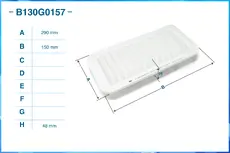 Фильтр воздушный CWORKS B130G0157