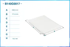 Салонный фильтр CWORKS B140G0017