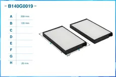 Салонный фильтр CWORKS B140G0019