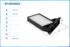 Салонный фильтр CWORKS B140G0032