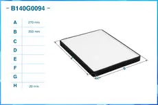Салонный фильтр CWORKS B140G0094