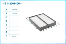 Салонный фильтр CWORKS B142001400