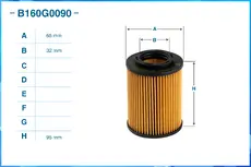 Фильтр масляный CWORKS B160G0090