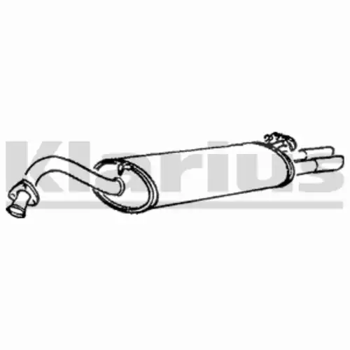 Глушитель задняя часть 240500 KLARIUS