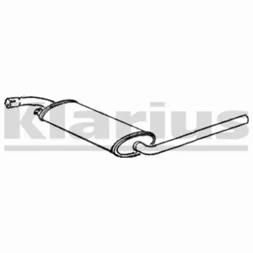 глушитель средняя часть VW 250453 KLARIUS